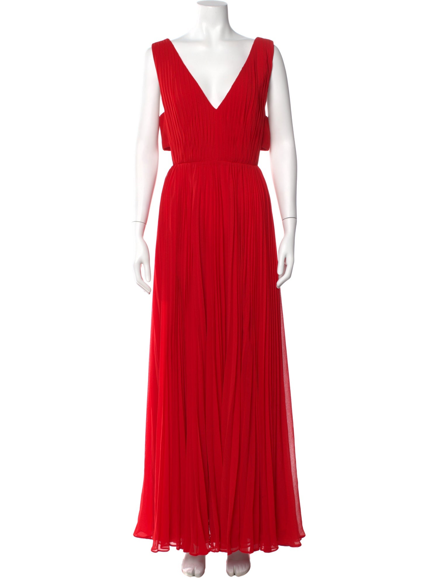 Fame & Partners V-Neck Long Dress