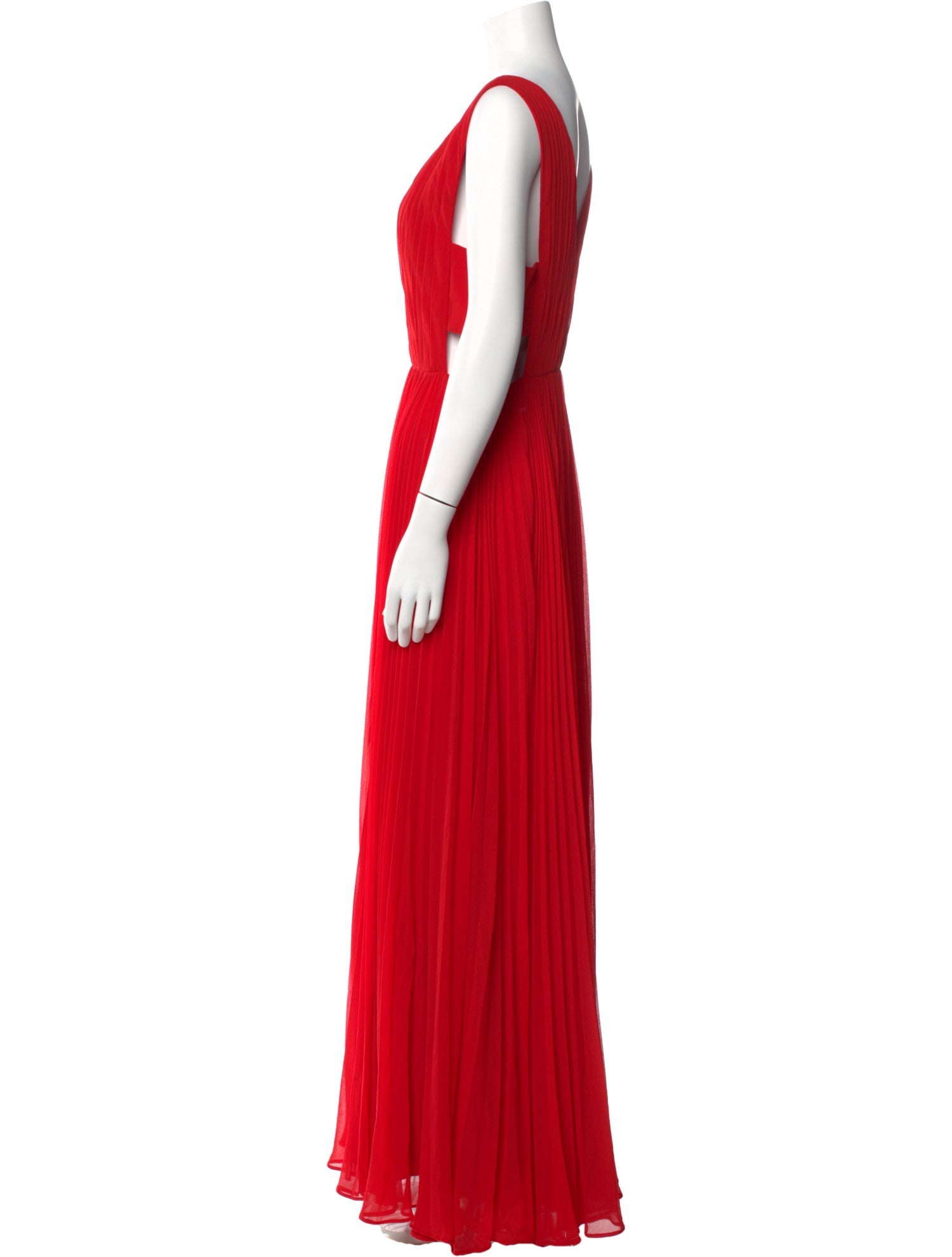 Fame & Partners V-Neck Long Dress