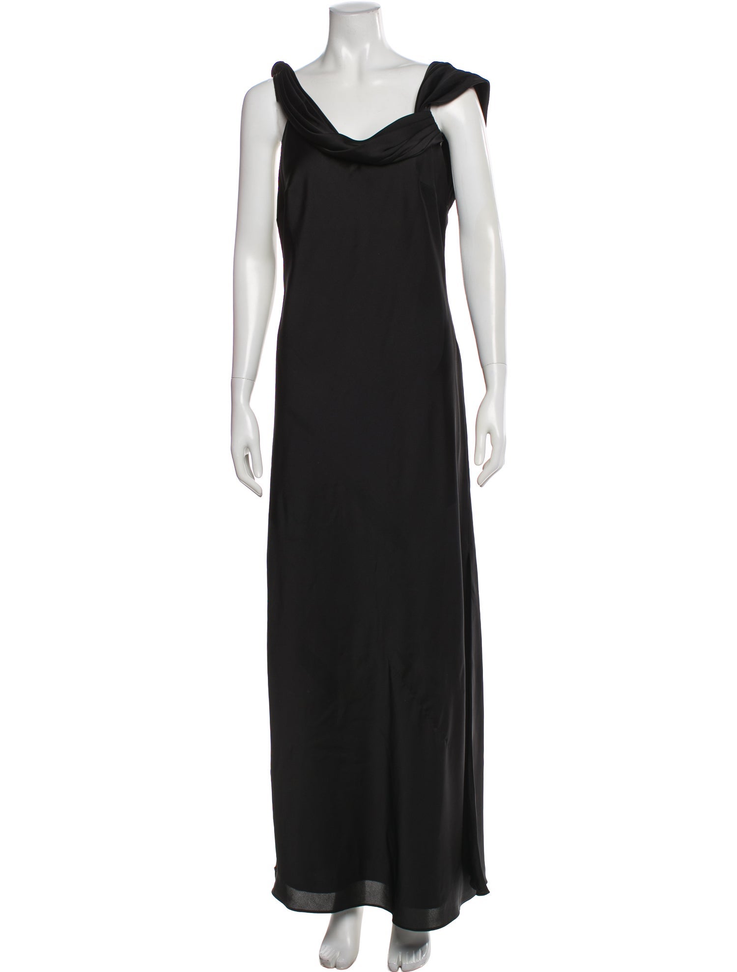 Fame & Partners Cowl Neck Long Dress