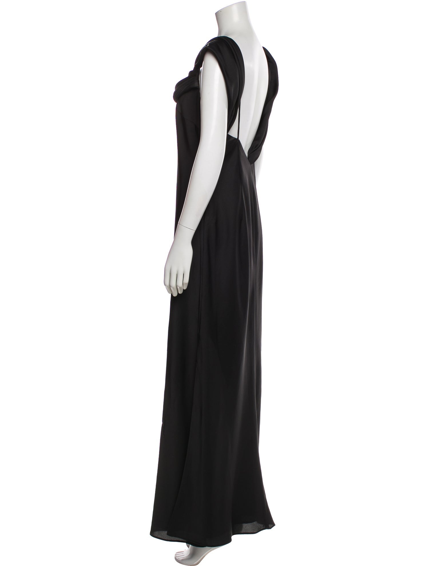 Fame & Partners Cowl Neck Long Dress