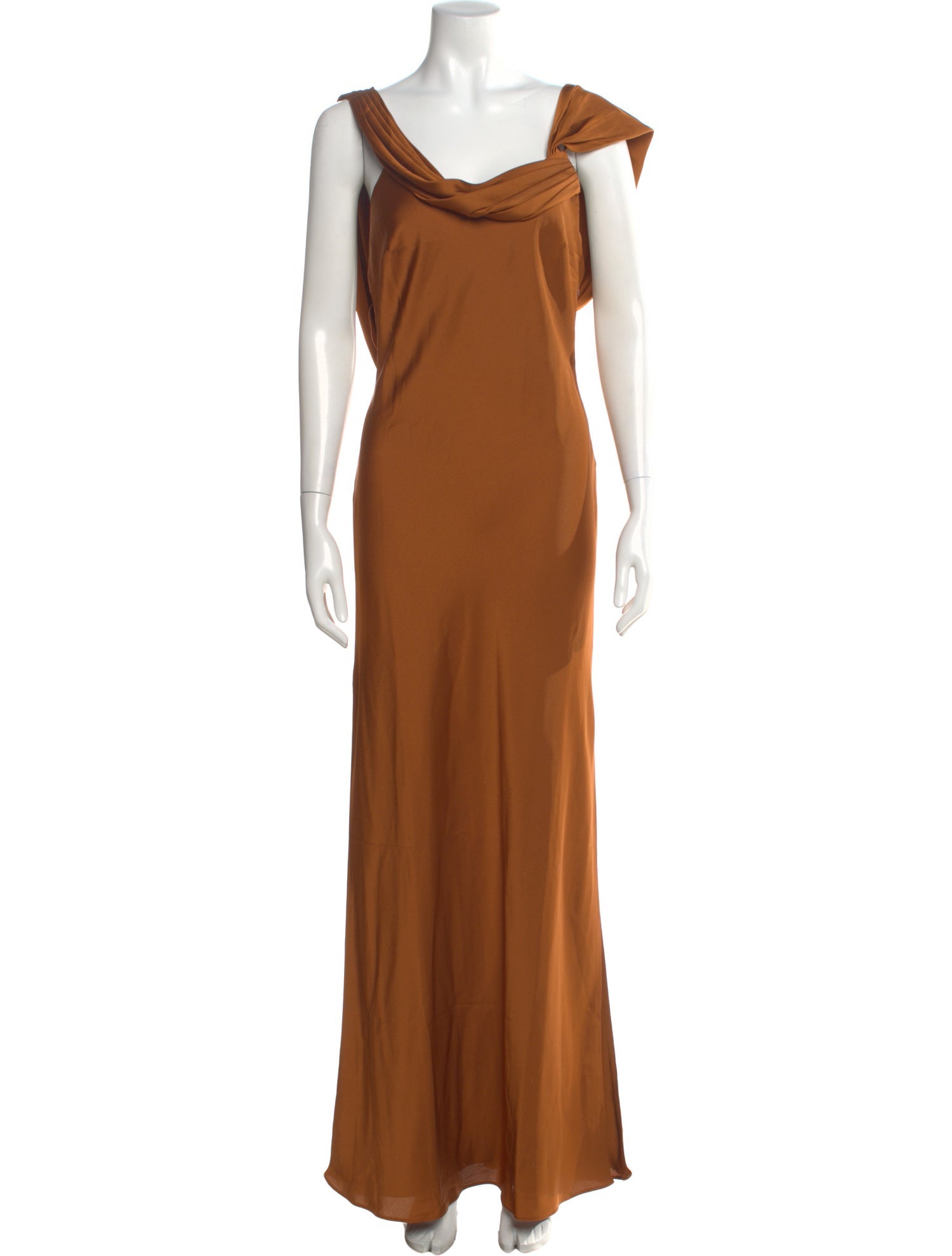 Fame & Partners Cowl Neck Long Dress