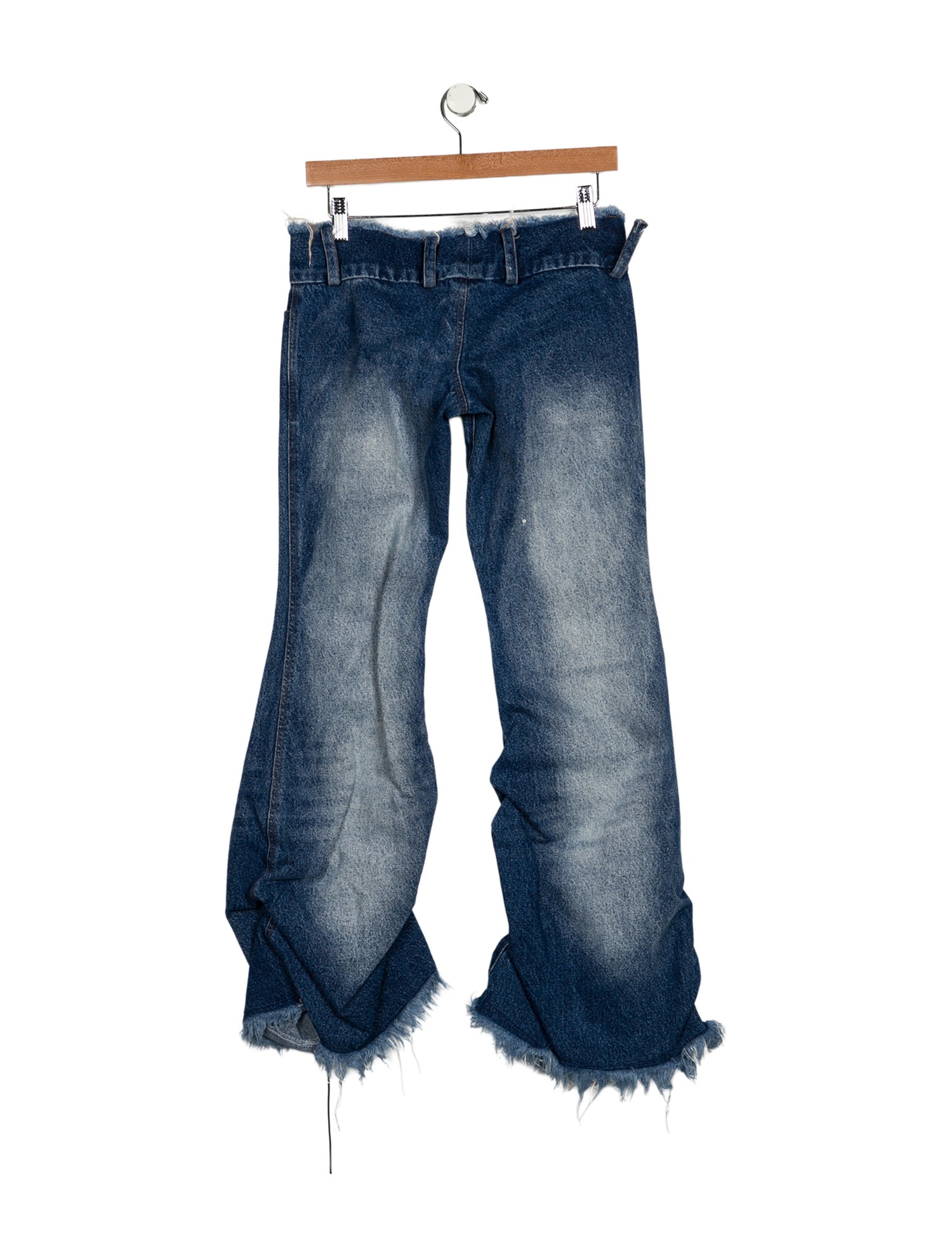 Fanci Club Low-Rise Wide Leg Jeans