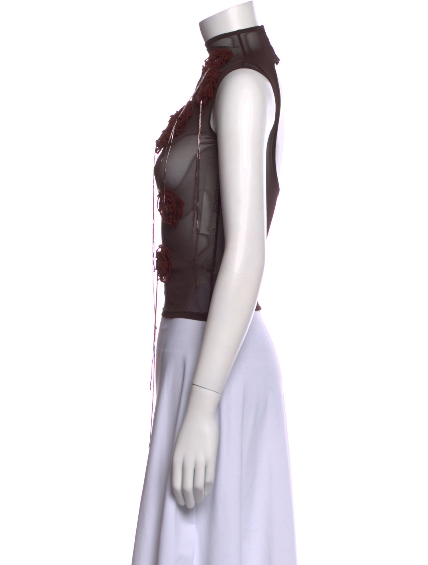 Fanci Club Nylon Printed Crop Top