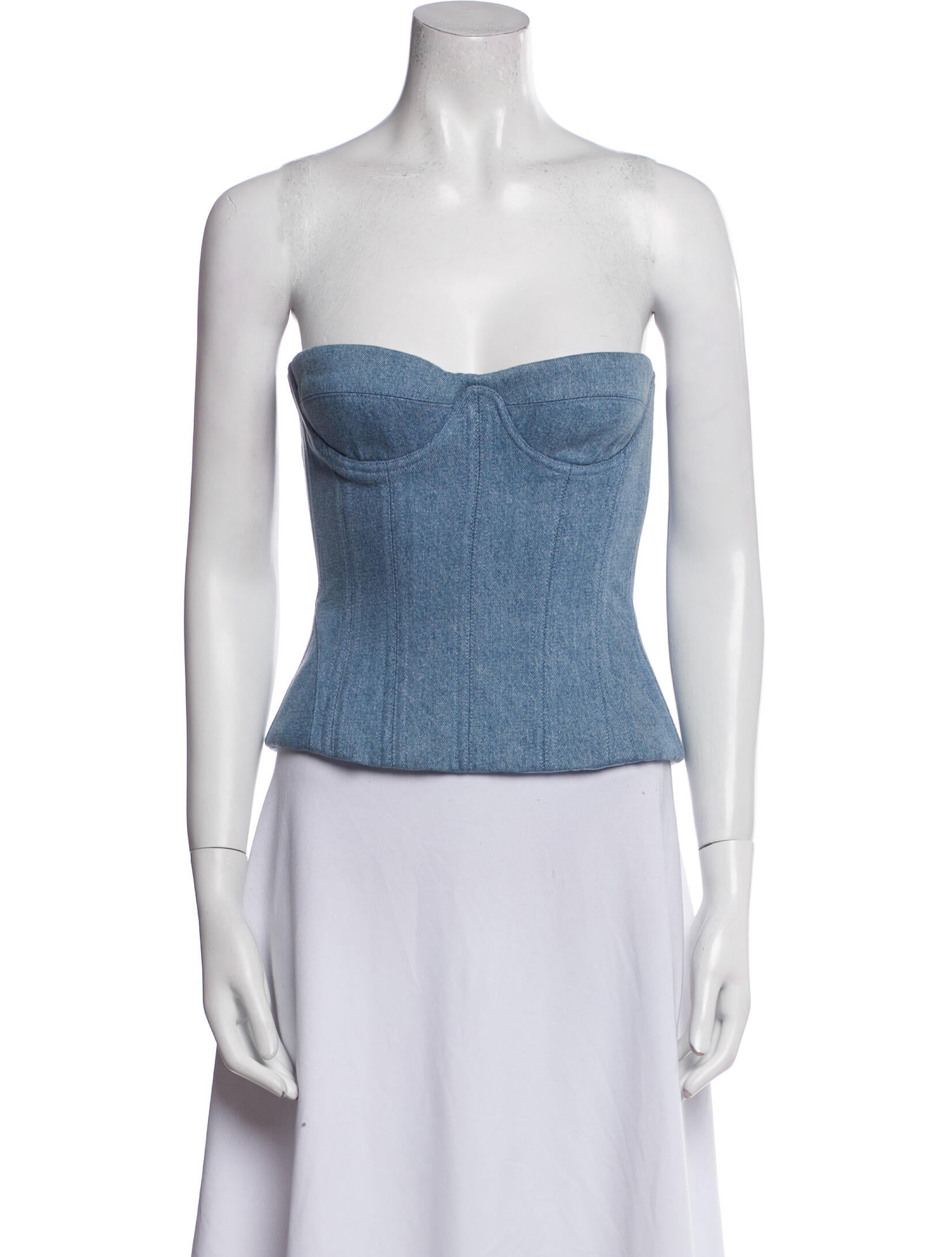 Fanci Club Strapless Crop Top