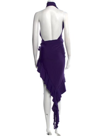 Fanci Club Plunge Neckline Long Dress