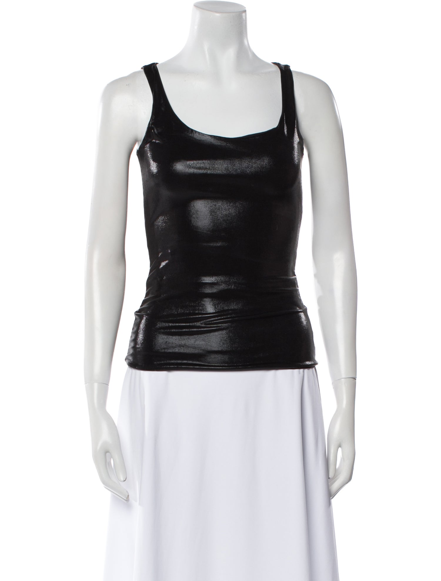 Fanci Club Scoop Neck Sleeveless Top