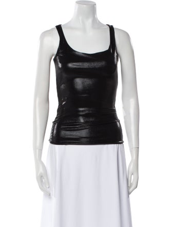 Fanci Club Scoop Neck Sleeveless Top