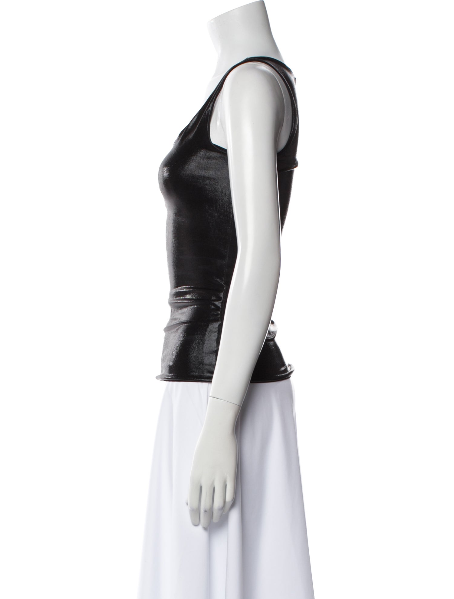 Fanci Club Scoop Neck Sleeveless Top