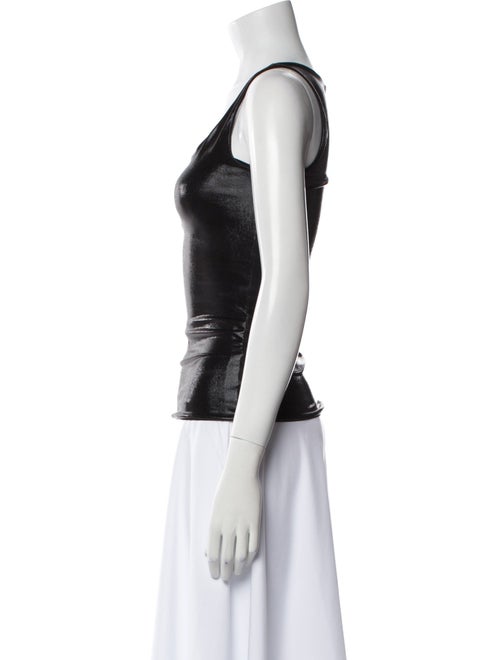 Fanci Club Scoop Neck Sleeveless Top