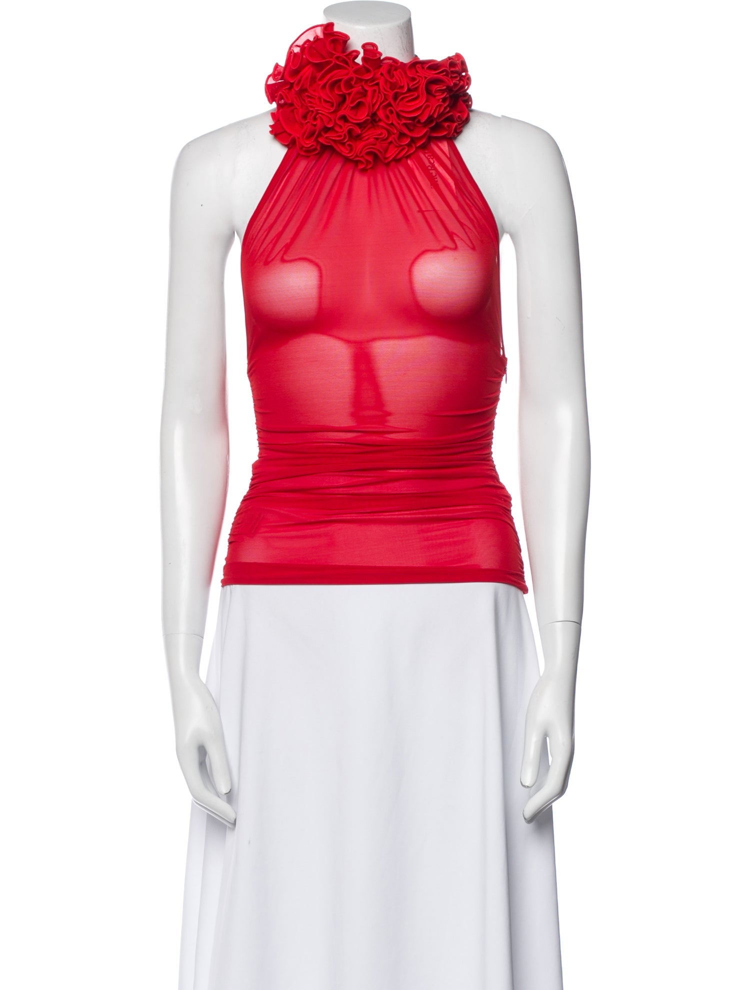 Fanci Club Mock Neck Sleeveless Crop Top