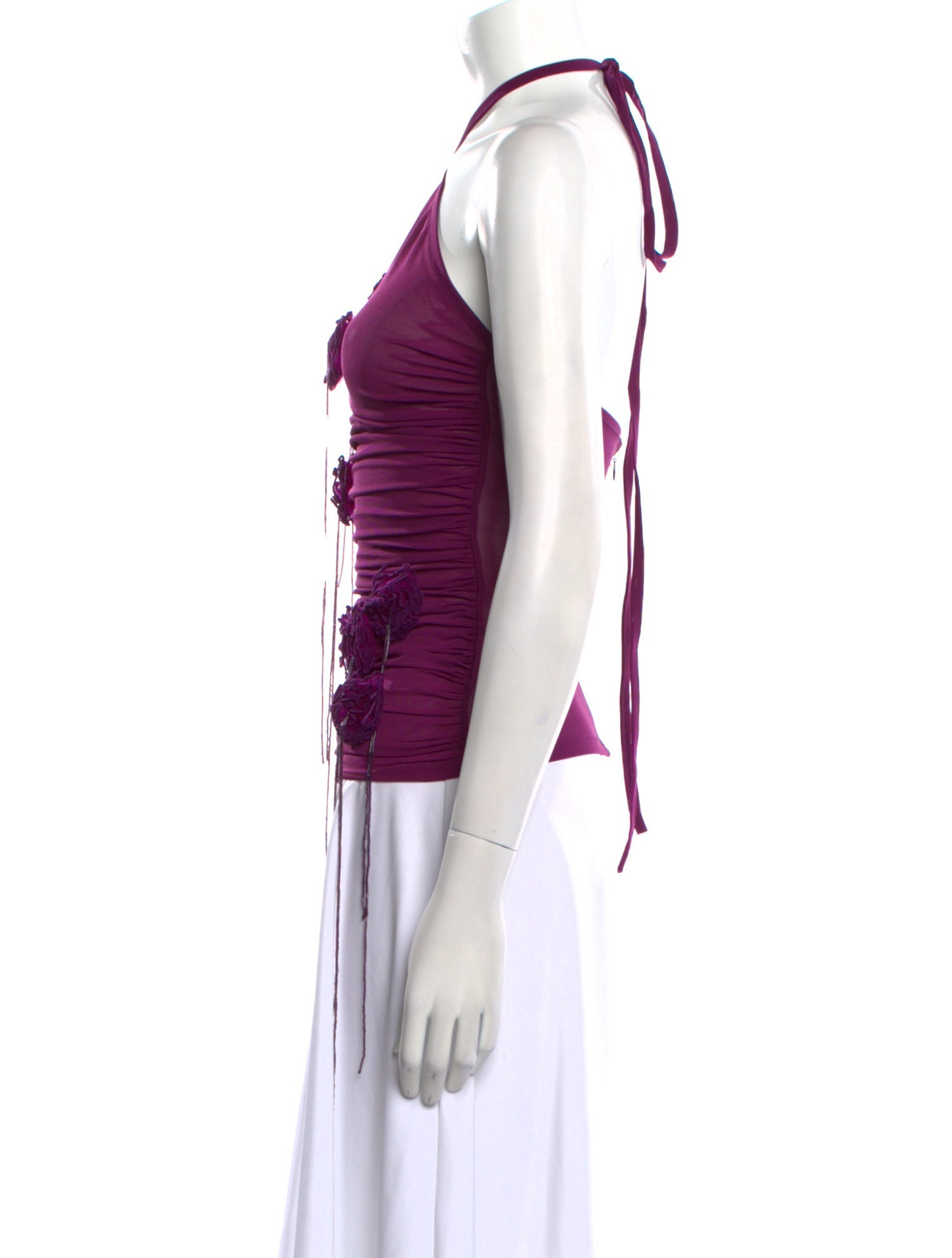 Fanci Club Halterneck Sleeveless Crop Top