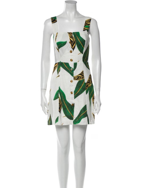 Farm Rio Linen Mini Dress White