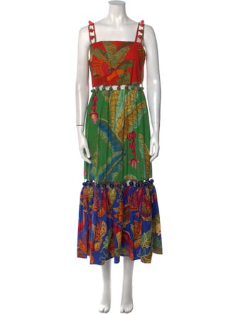 Farm Rio Printed Long Dress