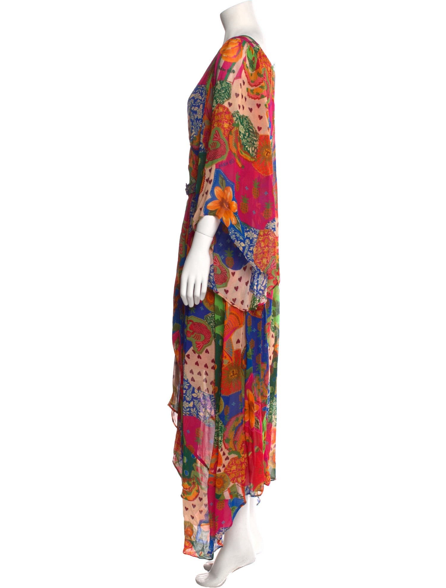 Farm Rio Printed Long Dress w/ Tags