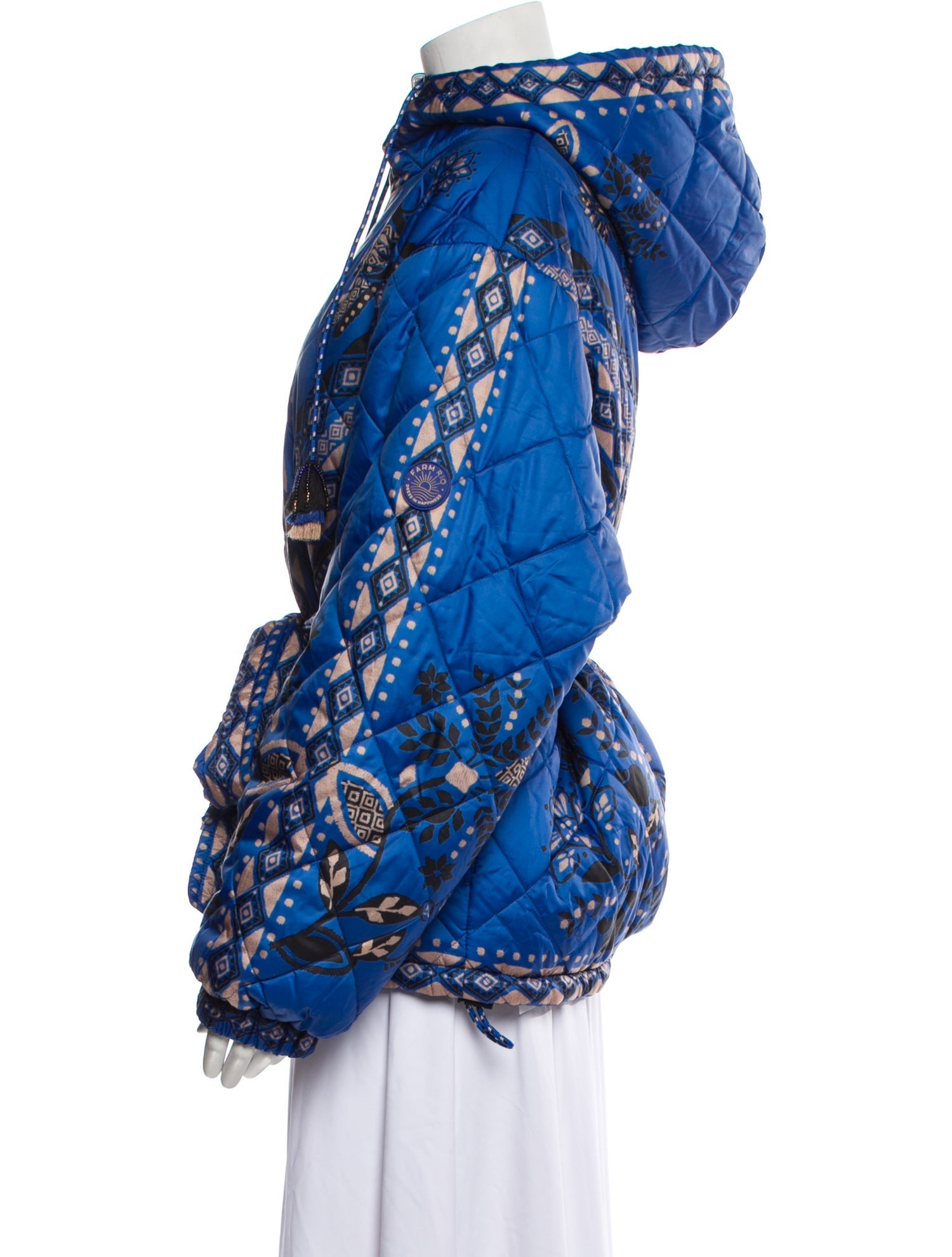 Farm Rio Printed Coat w/ Tags Blue Coats, Clothing WFARM41207 The