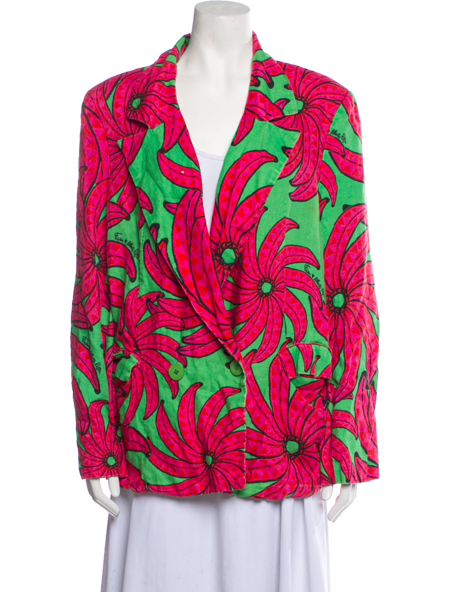 Farm Rio Printed Blazer - Jackets, Clothing - WFARM46063 | The RealReal