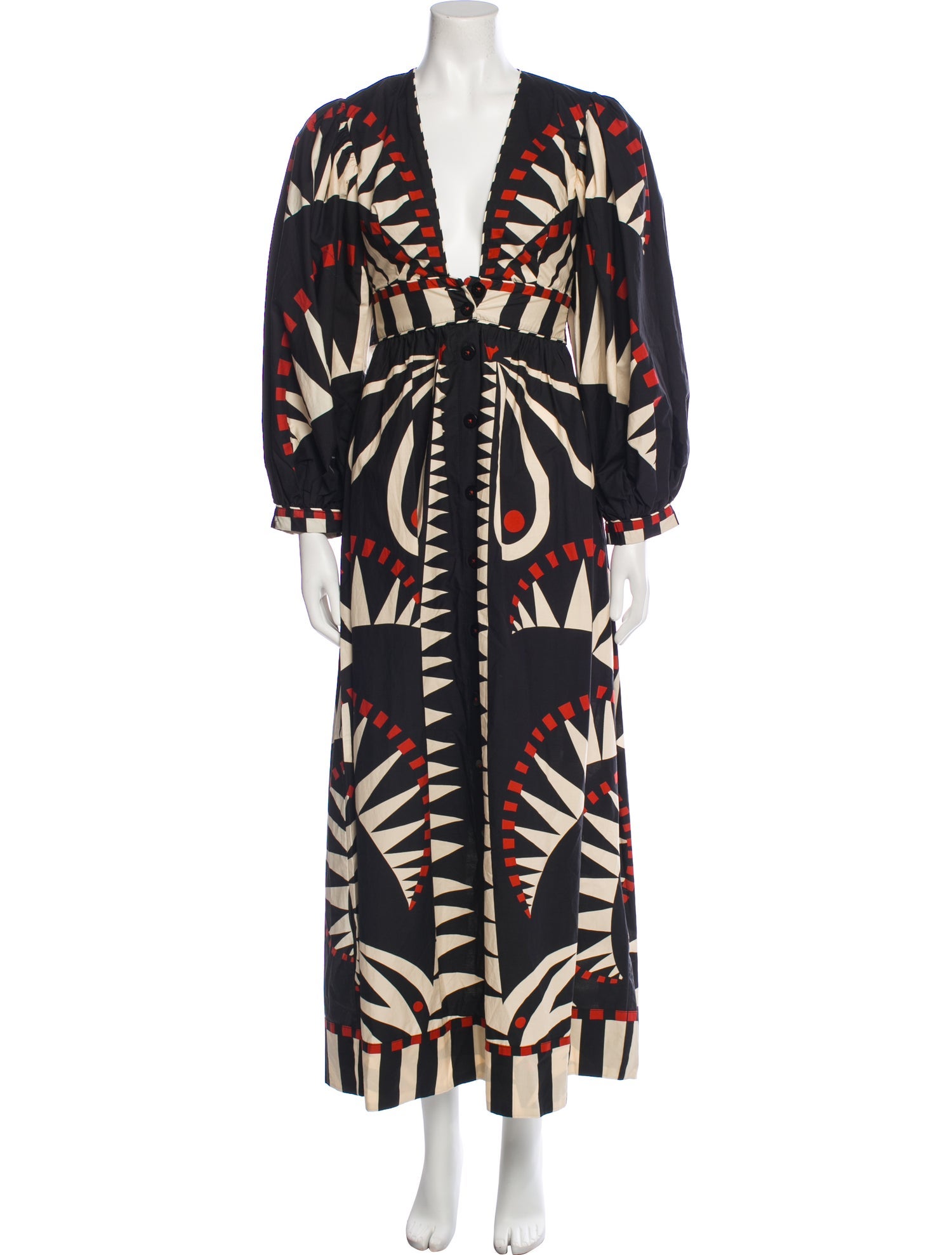 Farm Rio Printed Long Dress