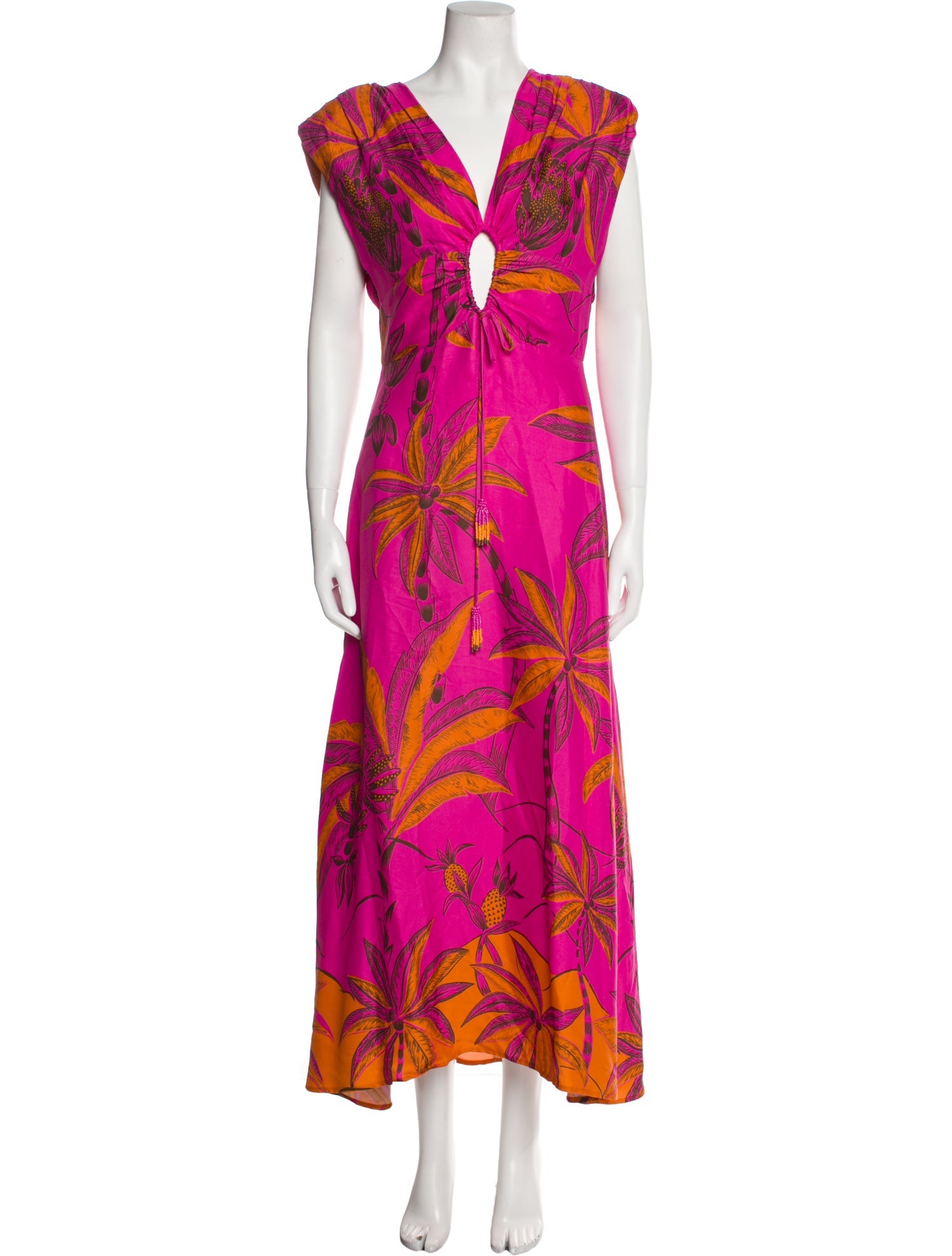 Farm Rio Floral Print Long Dress