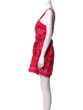 Farm Rio Printed Square Neckline Romper