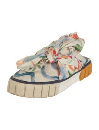 Farm Rio Canvas Printed Mules