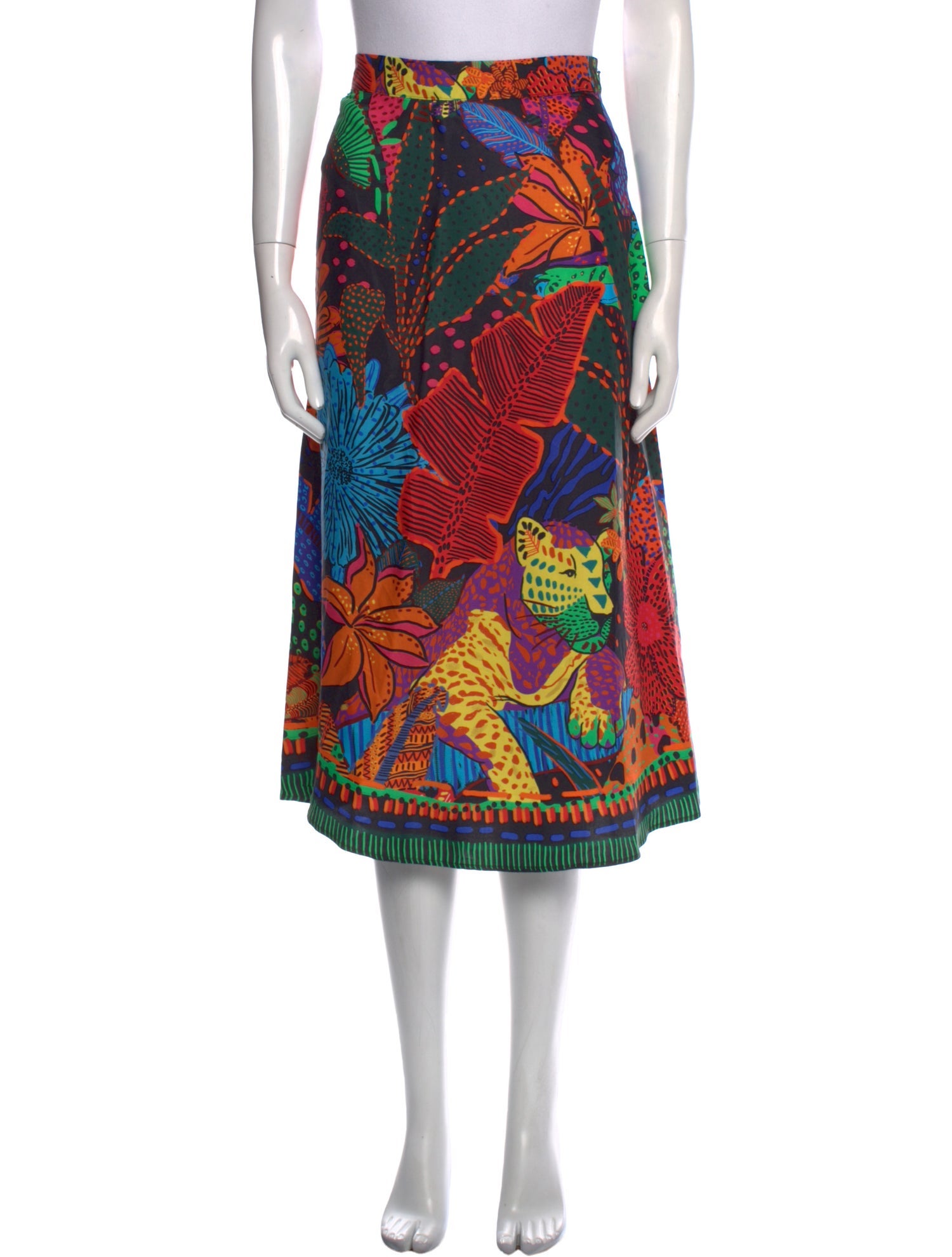 Farm Rio Printed Midi Length Skirt