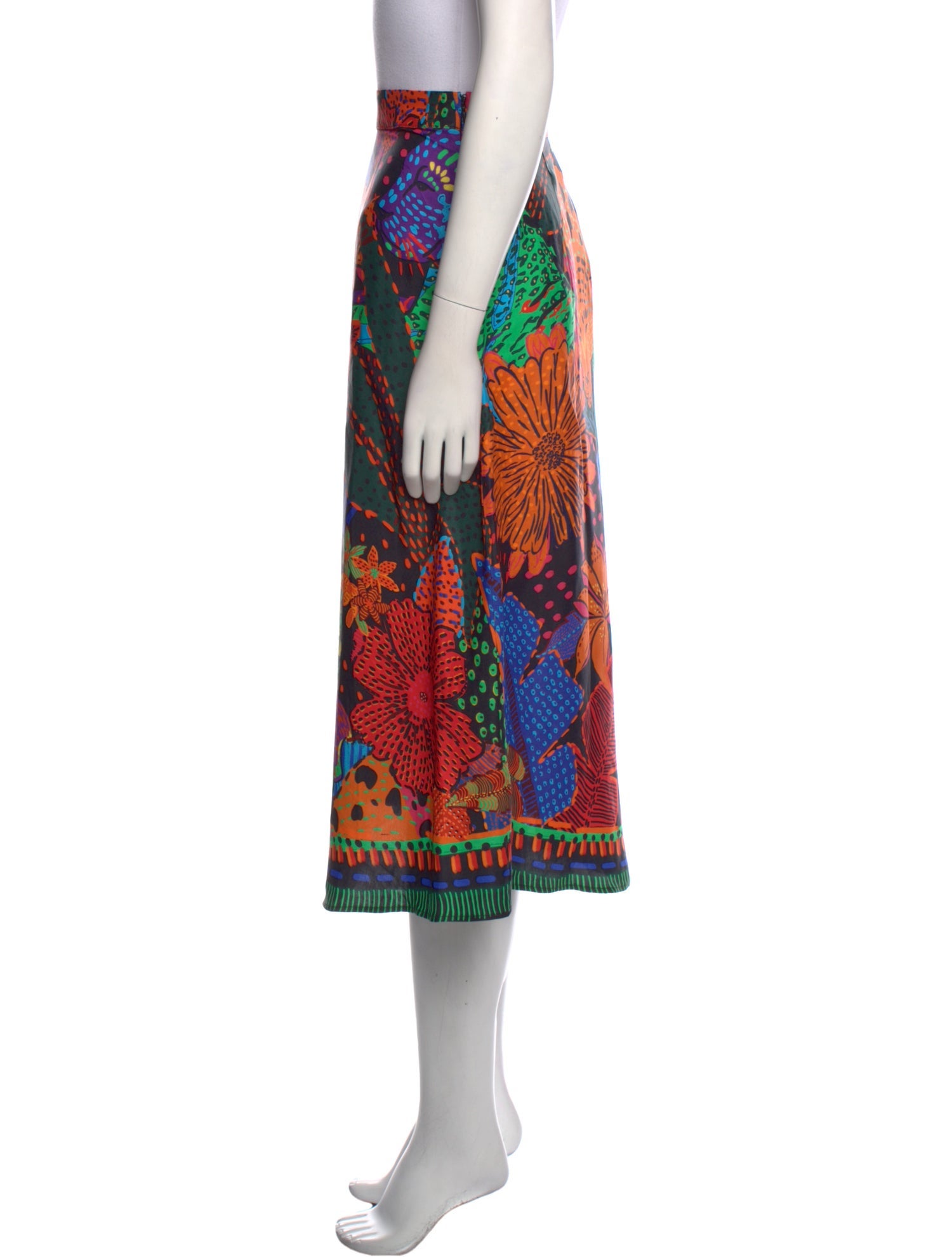 Farm Rio Printed Midi Length Skirt