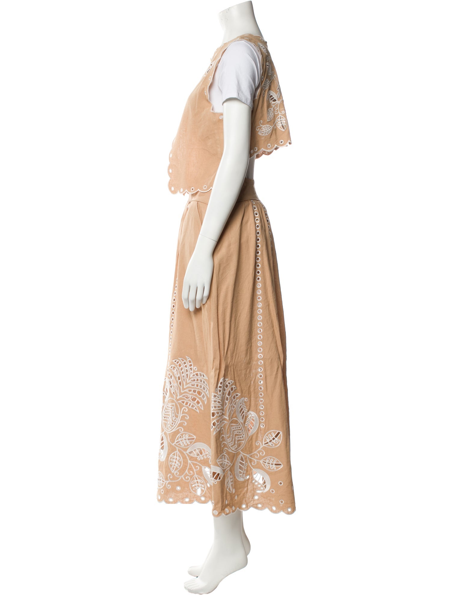 Farm Rio Linen Printed Skirt Set