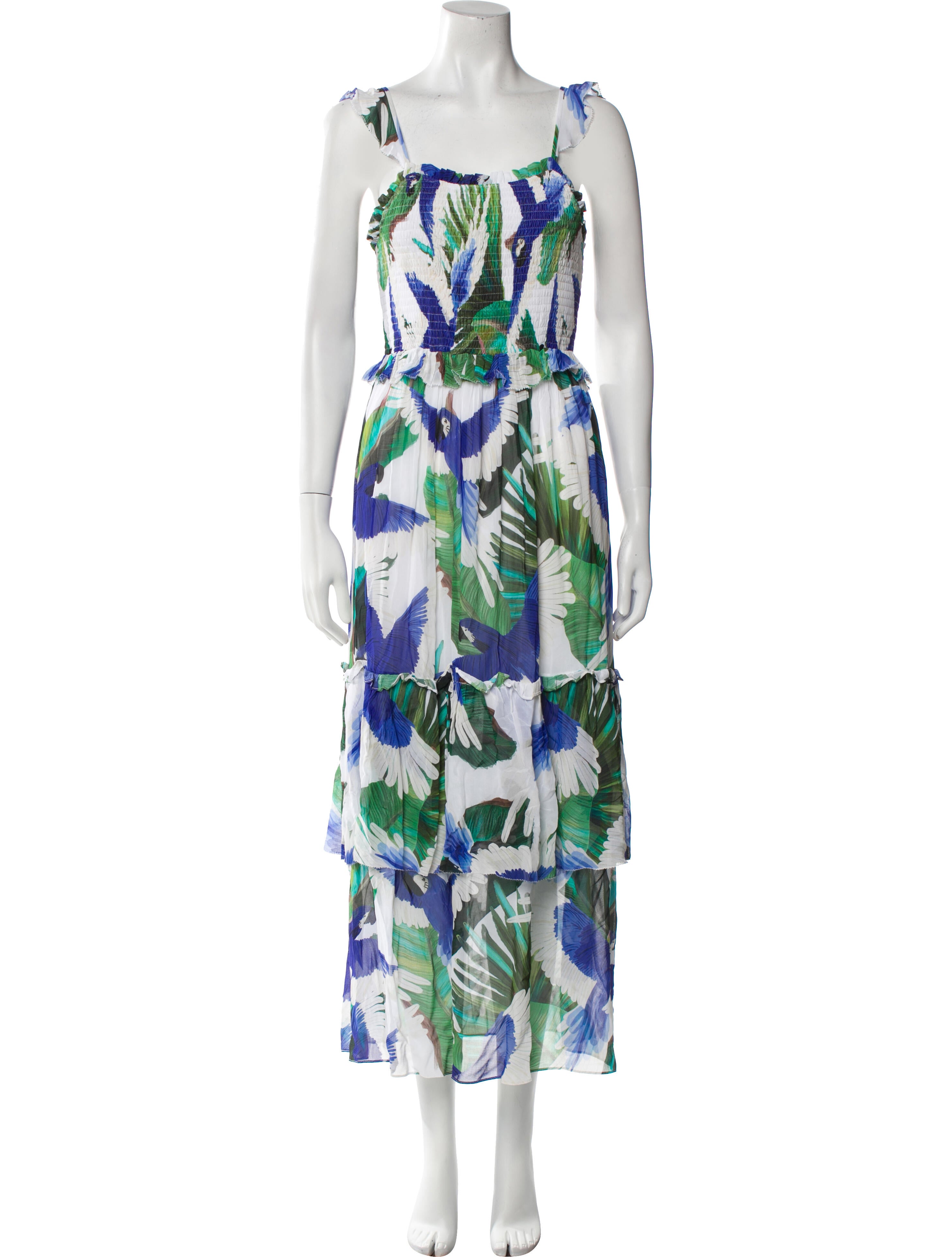 Farm Rio Printed Midi Length Dress w/ Tags