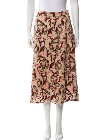 Farm Rio Skirts Lace Pattern Midi Length Skirt XS