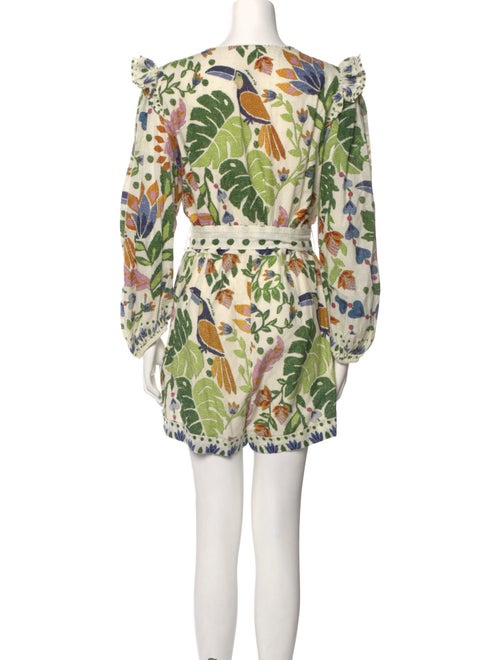 Farm Rio Floral Print V-Neck Romper