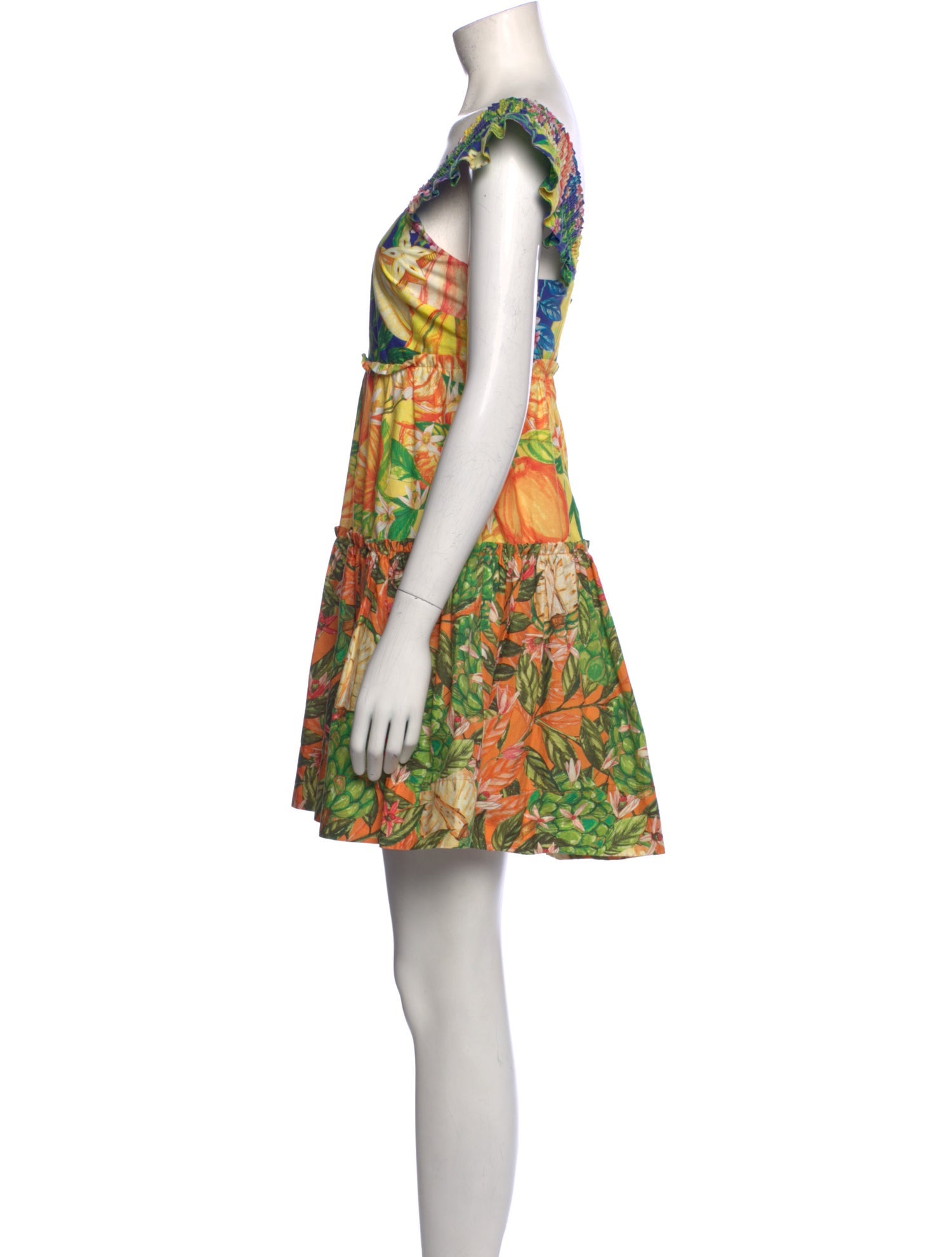 Farm Rio Floral Print Mini Dress