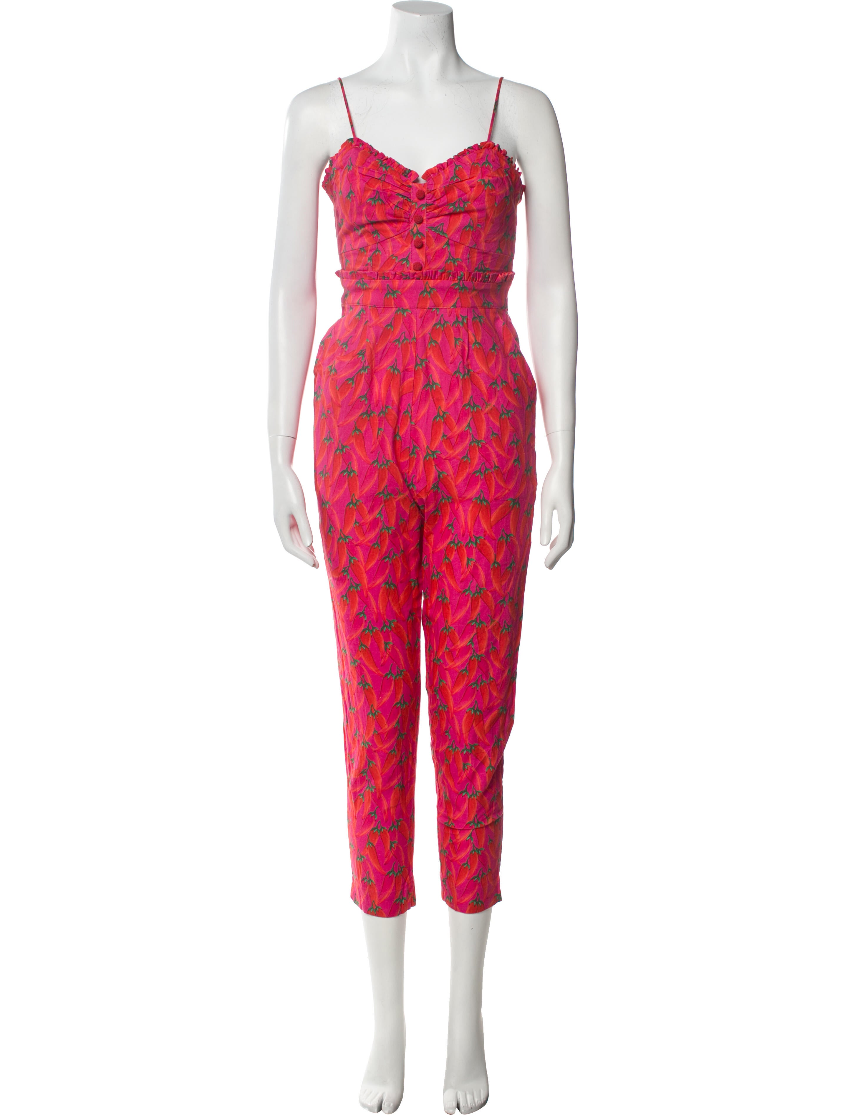 Farm Rio Linen Printed Jumpsuit w/ Tags