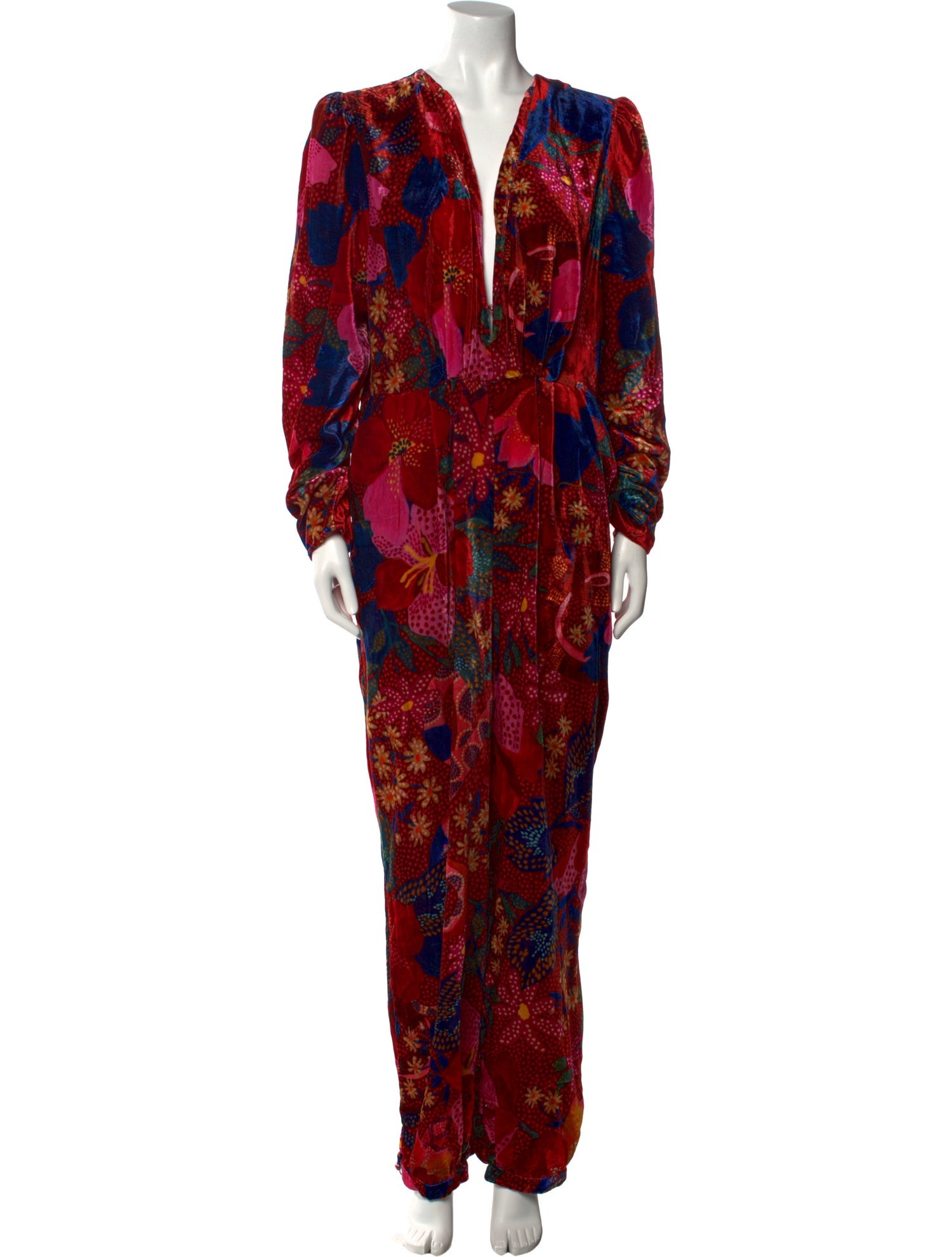 Farm Rio Women's Folk Floral Jumpsuit