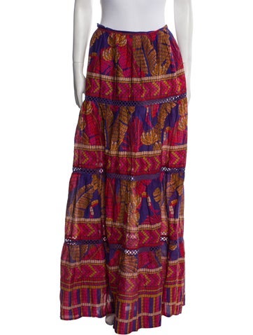 Farm Rio Skirts Paisley Print Long Skirt M