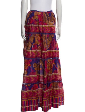 Farm Rio Paisley Print Long Skirt