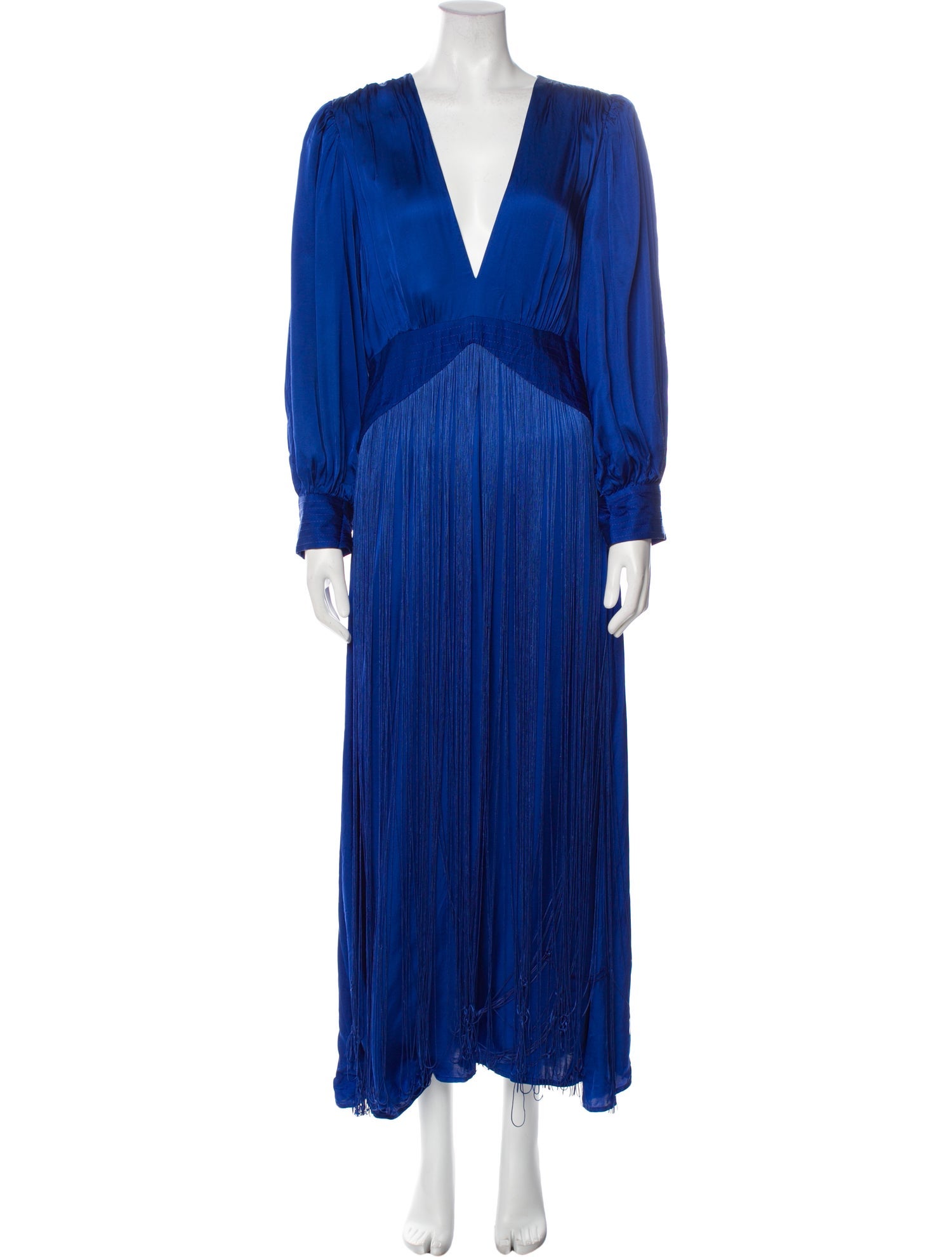 Farm Rio Plunge Neckline Long Dress