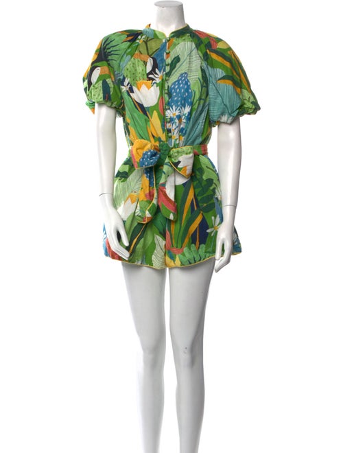 Farm Rio Linen Printed Romper