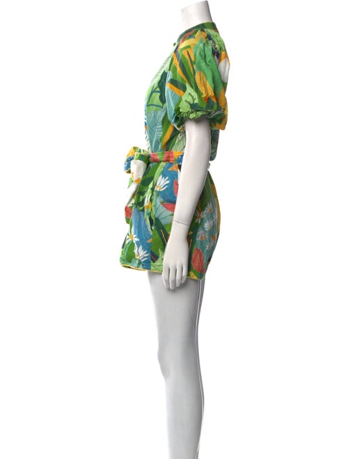 Farm Rio Linen Printed Romper