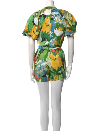 Farm Rio Linen Printed Romper