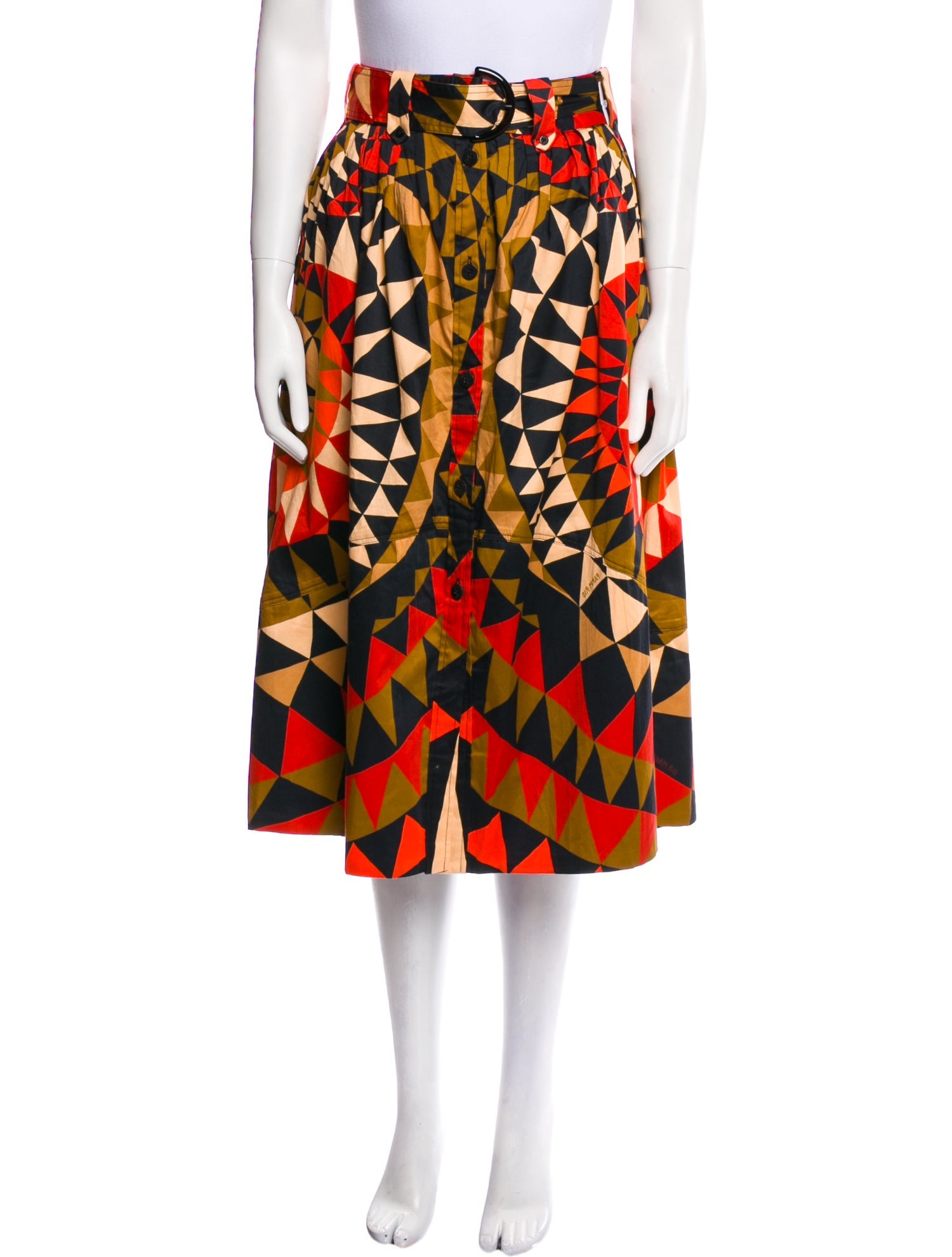 Farm Rio Printed Midi Length Skirt