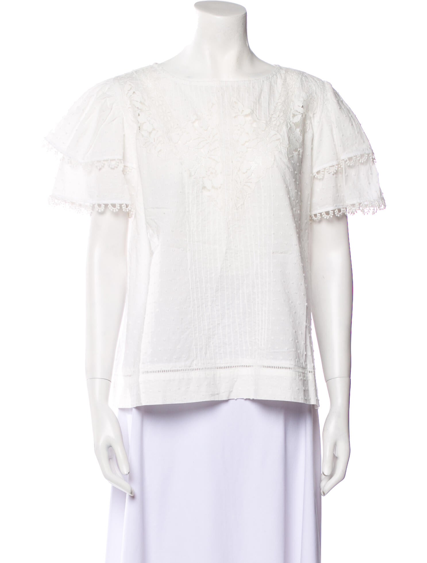 Farm Rio Bateau Neckline Short Sleeve Blouse