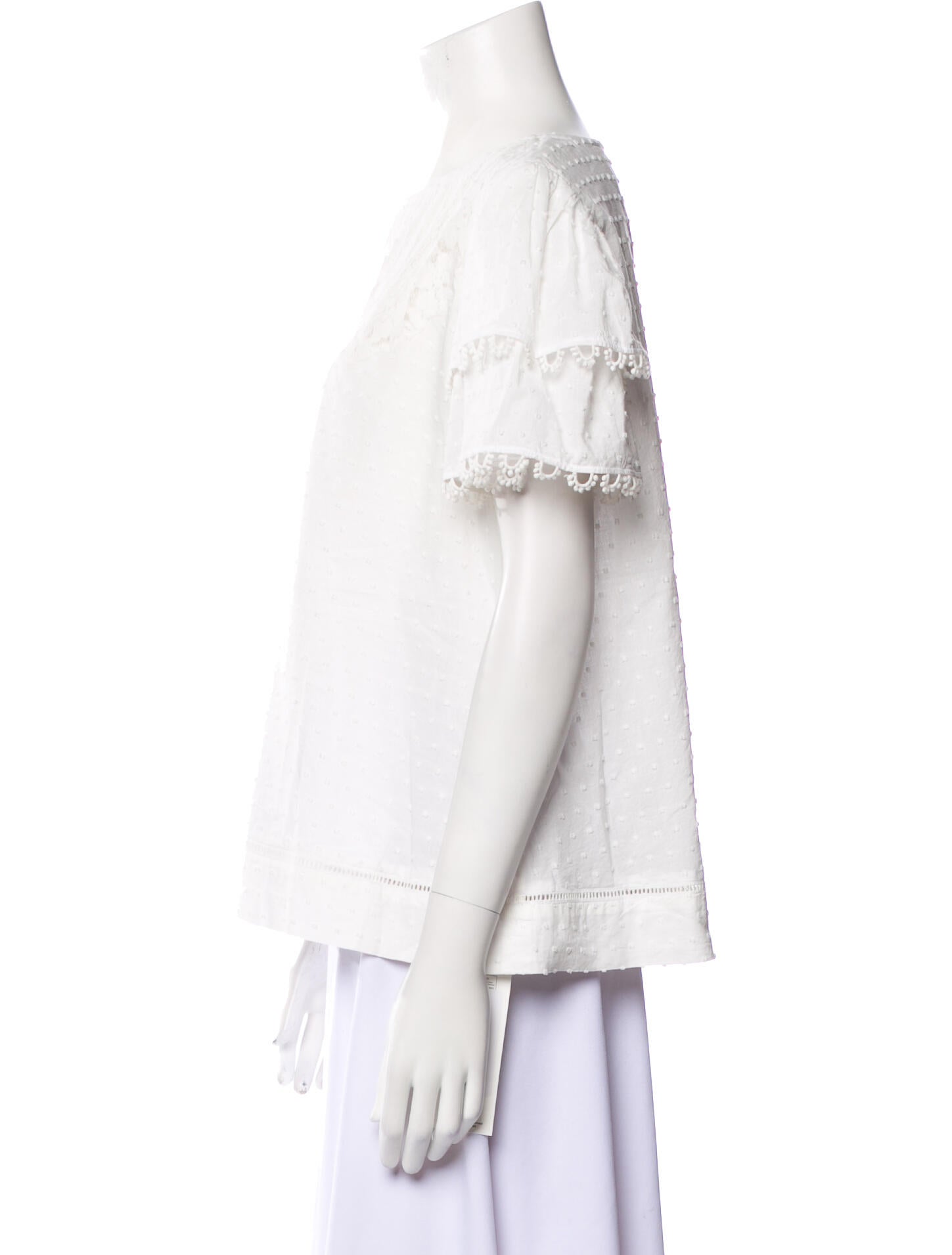 Farm Rio Bateau Neckline Short Sleeve Blouse