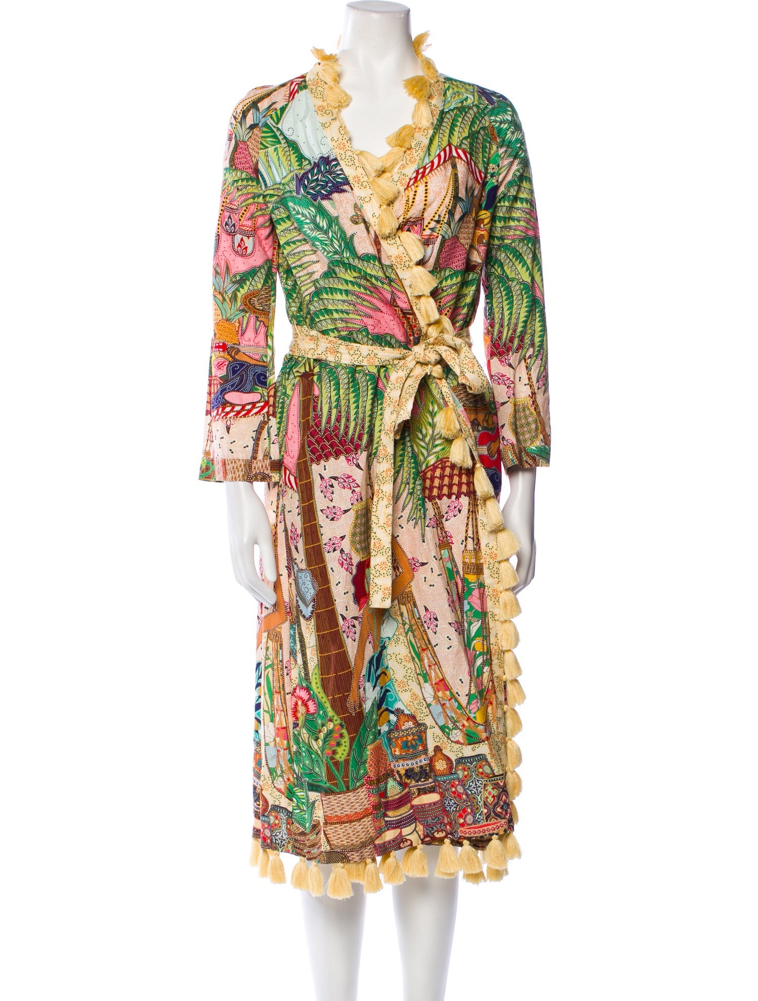 Farm Rio Linen Printed Robe w/ Tags