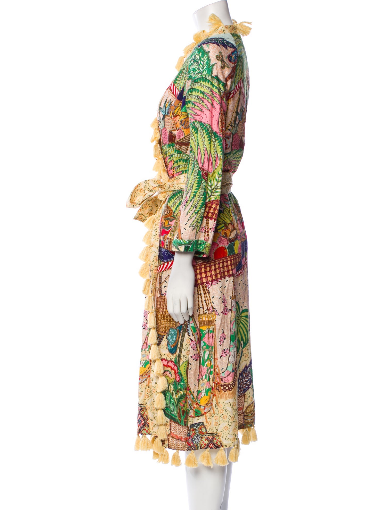 Farm Rio Linen Printed Robe w/ Tags