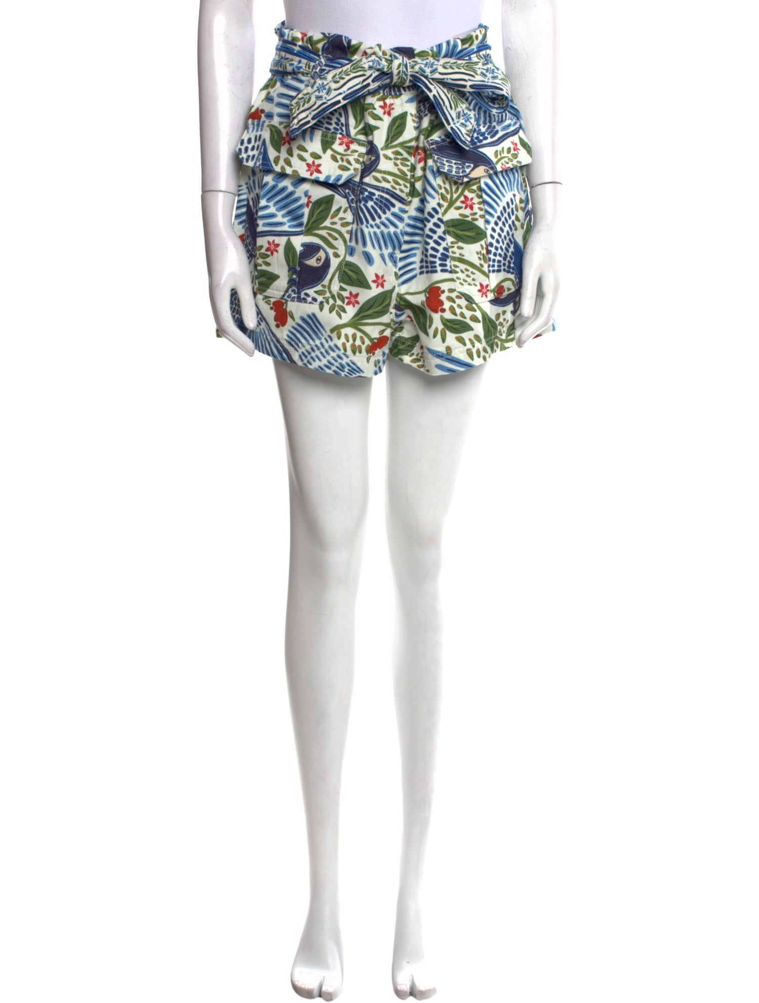 Farm Rio Floral Print Mini Shorts w/ Tags