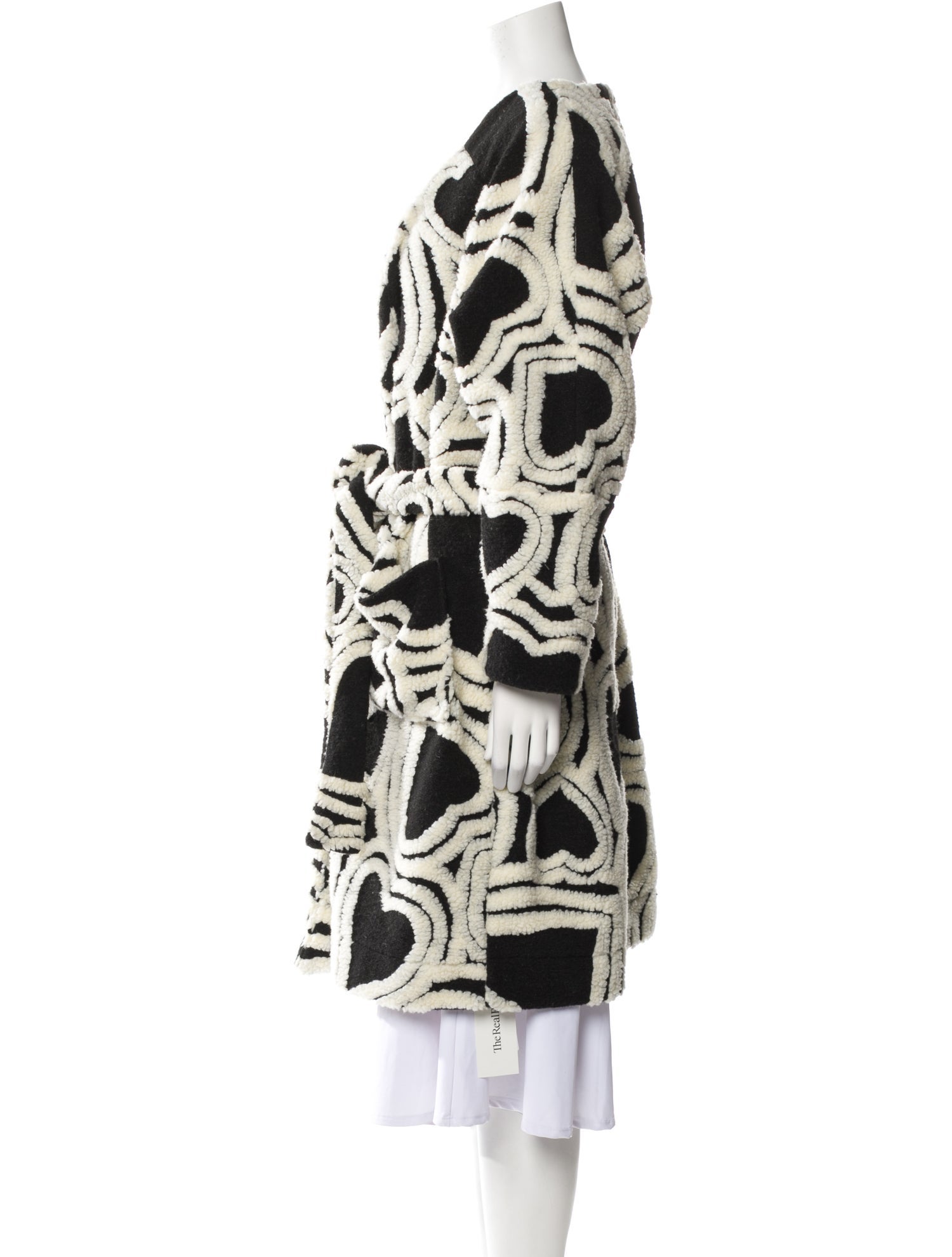 Farm Rio Printed Faux Fur Coat