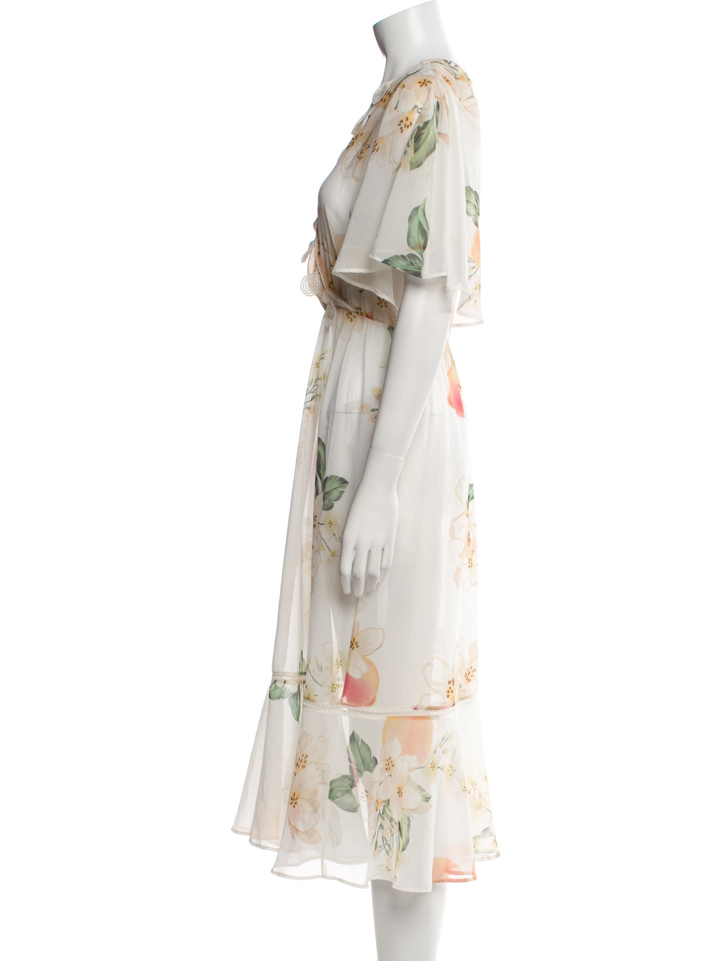 Farm Rio Floral Print Knee-Length Dress