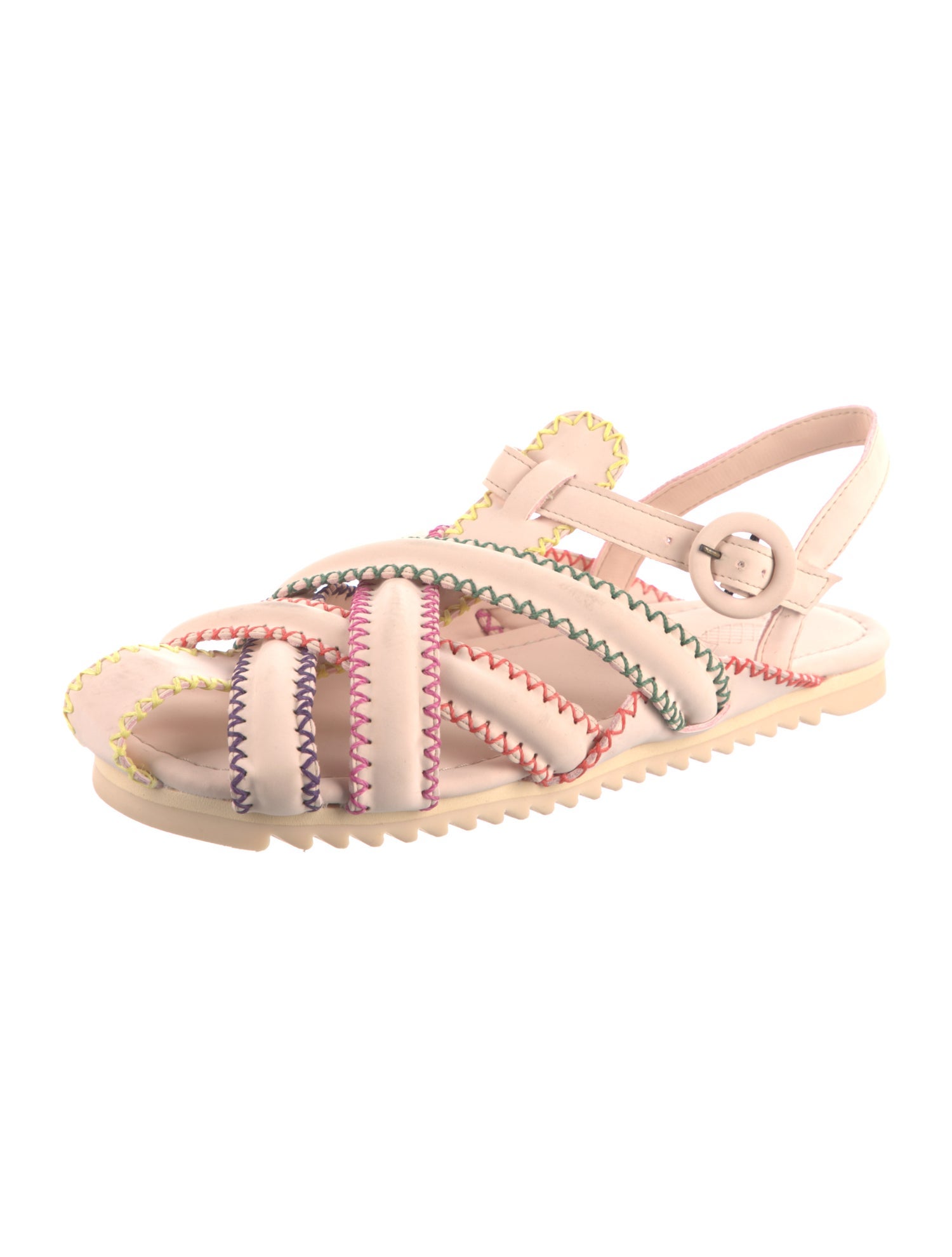 Farm Rio Leather Gladiator Sandals