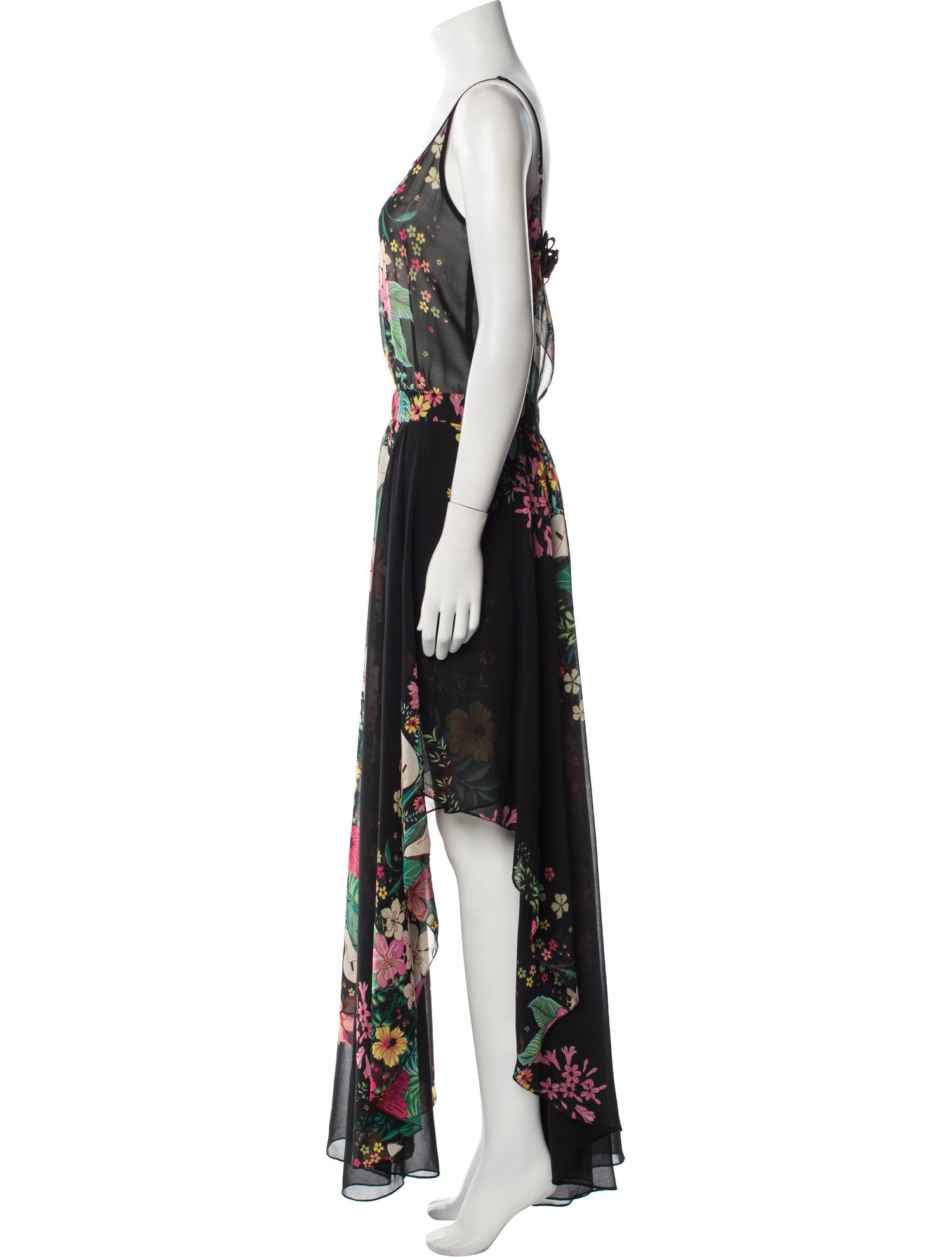 Farm Rio Floral Print Long Dress