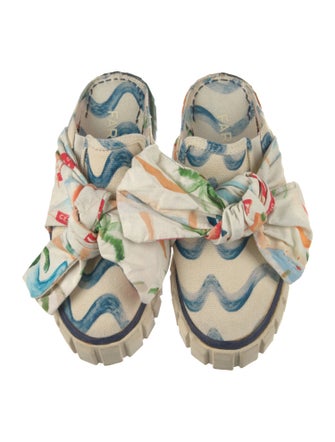 Farm Rio Canvas Printed Mules